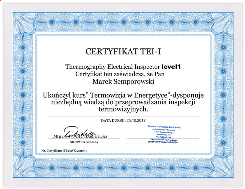 Certyfikat | TERM-OS.pl
