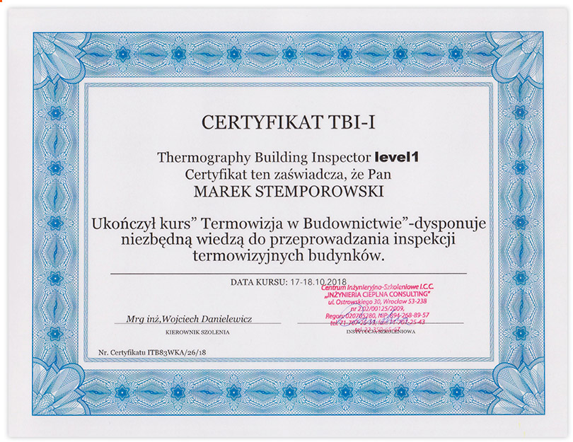 Certyfikat | TERM-OS.pl